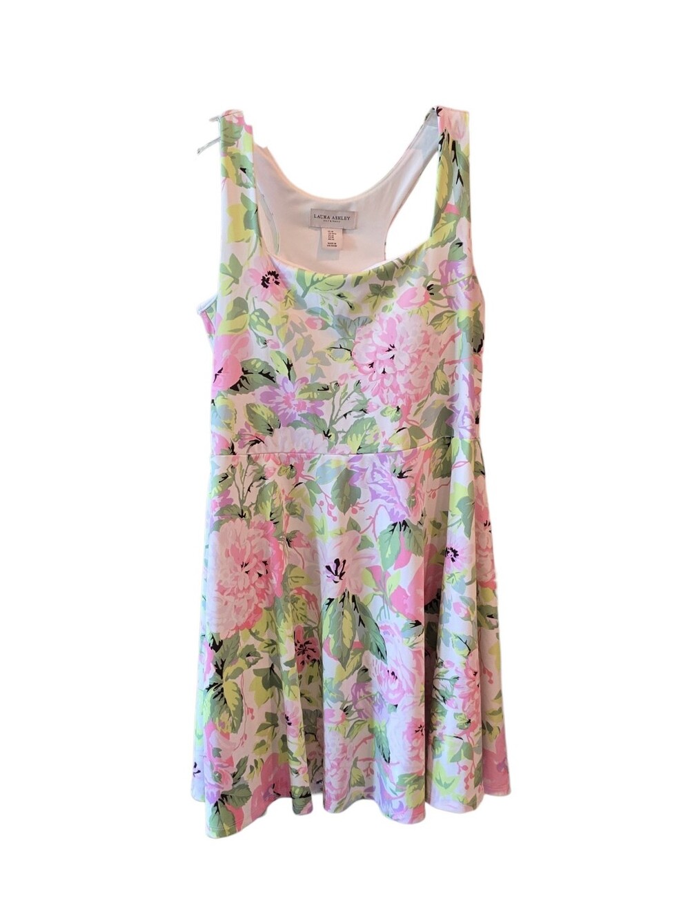 💜 LAURA ASHLEY Golf & Tennis Floral Racerback Fitness Dress Medium
